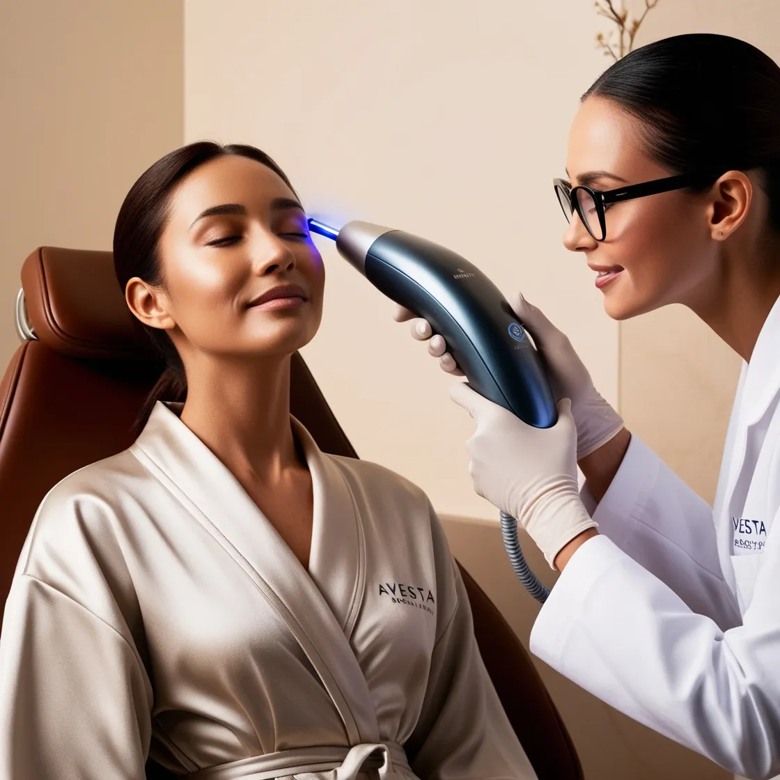 A woman who uses Avesta laser services