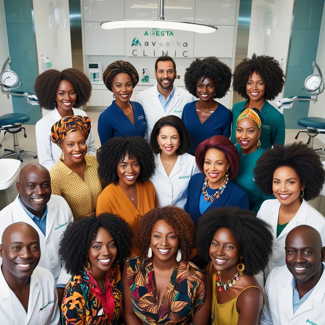 People with dark skin at Avesta Clinic